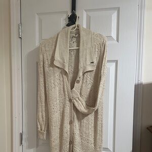Roxy Cream Knit Cardigan
